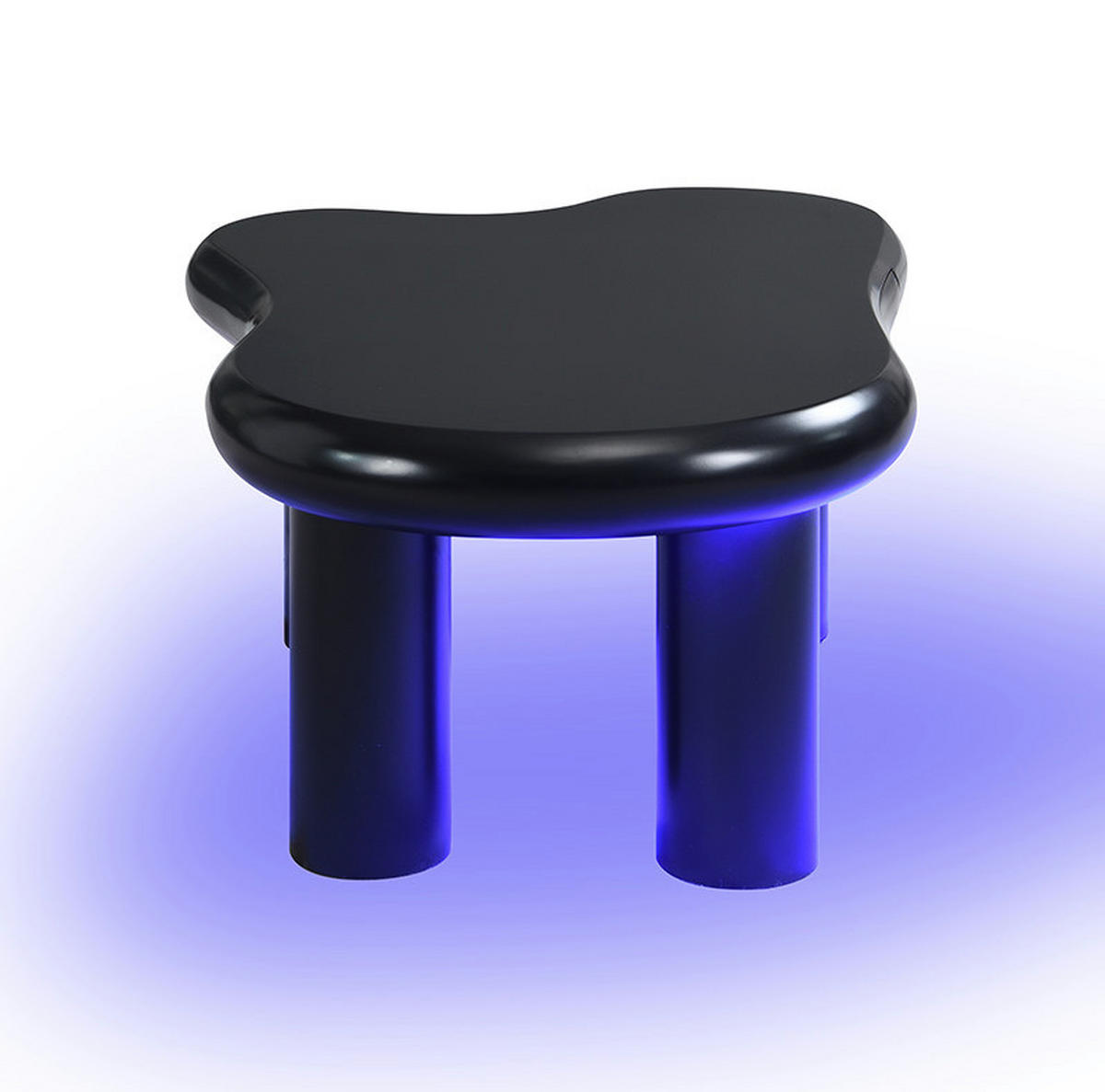 COUCHTISCH 98/65.5/40 cm schwarz aus MDF mit 16-farbiger LED-Beleuchtung und Schublade - Schwarz, Holzwerkstoff (98/65.5/40cm) - OKMYHOME