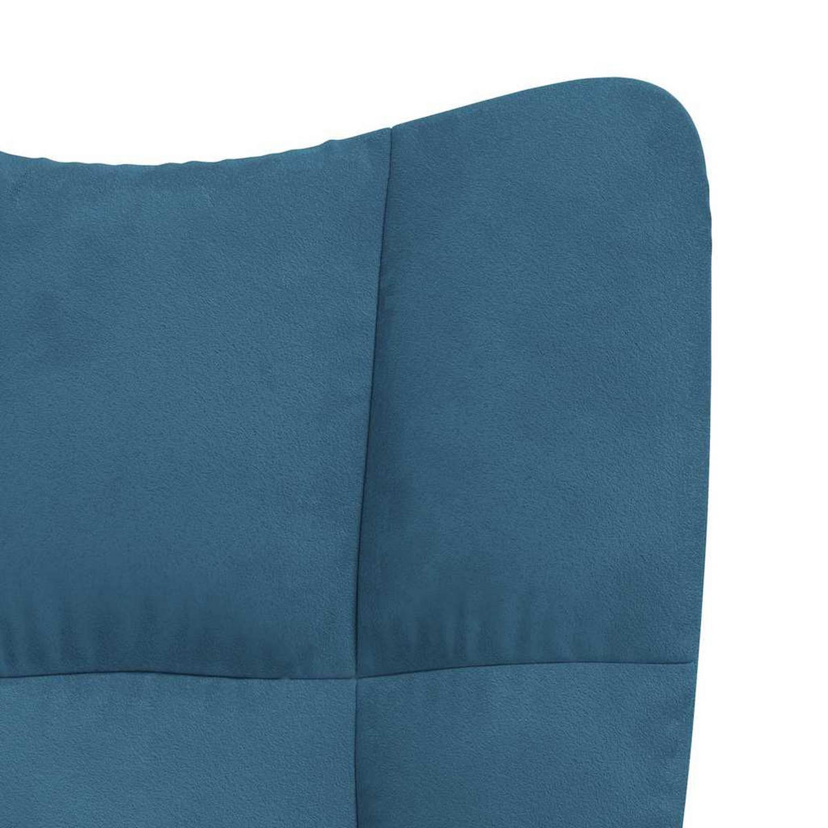 RELAXSESSEL Blau Samt - Blau, Naturmaterialen (69/102/61.5cm) - vidaXL