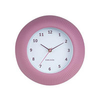 WANDUHR Tender Rib Ø25 cm - Pink, Kunststoff (25/4.5/25cm) - Karlsson