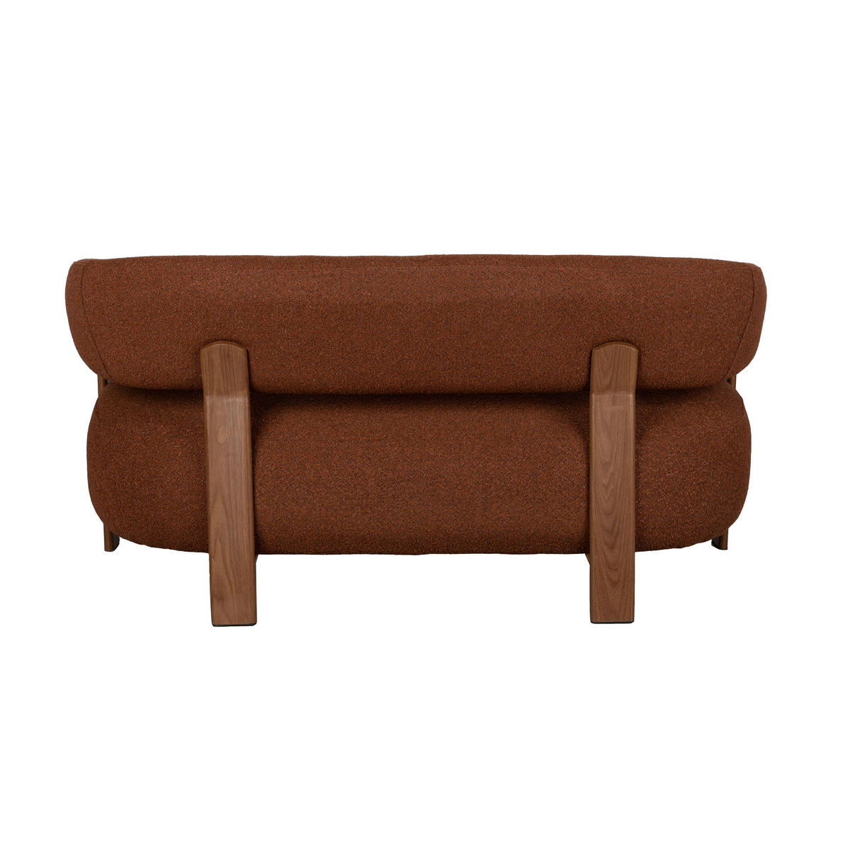 SOFA 2-SITZER Robyn 2-Sitzer Braun - Rot/Braun, Kunststoff (135.5/69.5/71cm) - Housecraft Living