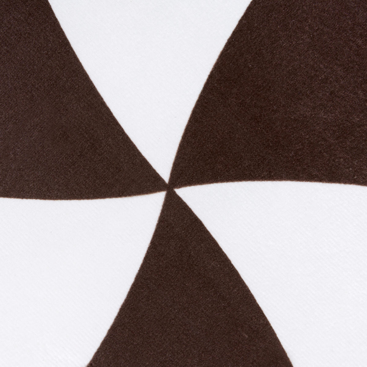 DEKOKISSEN 2er-Set Dunkelbraun 60/60 cm Whirl Candy - Dunkelbraun/Weiß, Textil (60/60cm) - Beliani