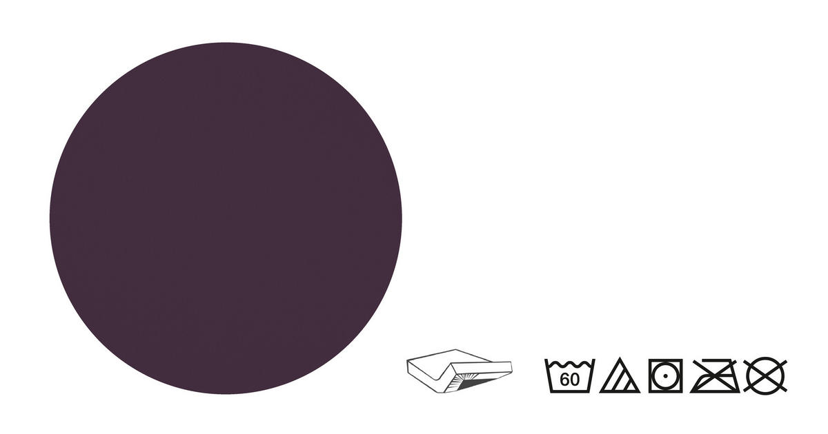 SPANNBETTTUCH Jersey dunkel violett, 140x200 cm - 160x220 cm - Violett, Textil (160/220cm) - biberna