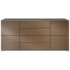 SIDEBOARD Rova Bronze Optik - Bronzefarben, Holzwerkstoff (166.5/75.5/35cm) - Vladon