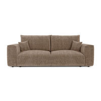 SCHLAFSOFA mit Stauraum COMO Kettgewebe mit weichem Griff Braun 254cm - Braun, Textil (254/78/95cm) - Premium Interiors