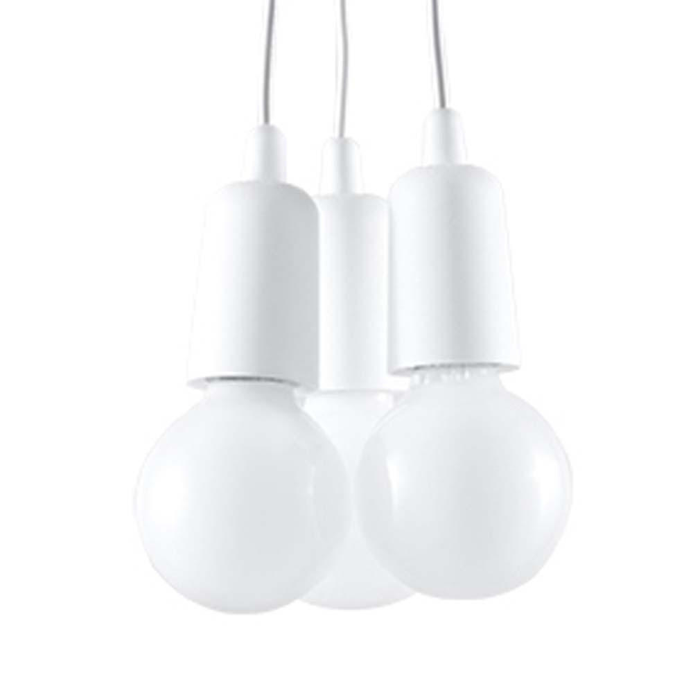 Sollux Lighting Pendelleuchte Weiß 16x90x15 cm