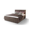 BOXBETT BAHAMA 180x200, mit Matratze H3 und Topper, Monolith 15 - Braun, Holz/Kunststoff (180/200cm) - Bedante