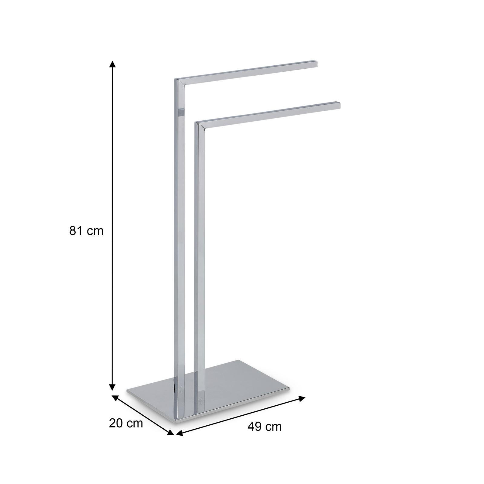 HANDTUCHHALTER ANDREW - Chromfarben, Metall (49/81/20cm) - IDIMEX