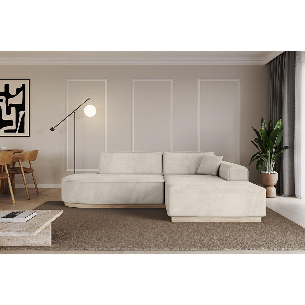 Thumbnail - Altdecor Ecksofa, Ecru, Textil, 17-Sitzer, L-Form, 234x171 cm, Wohnzimmer, Sofas & Couches, Wohnlandschaften, Ecksofas