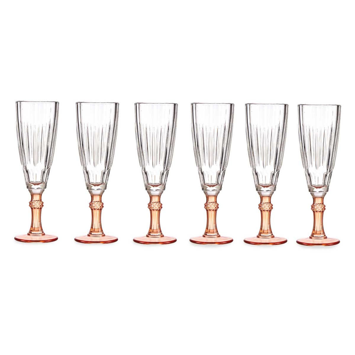 WEINGLAS 170 ml 6er-Set - Orange, Glas (170L) - Vivalto