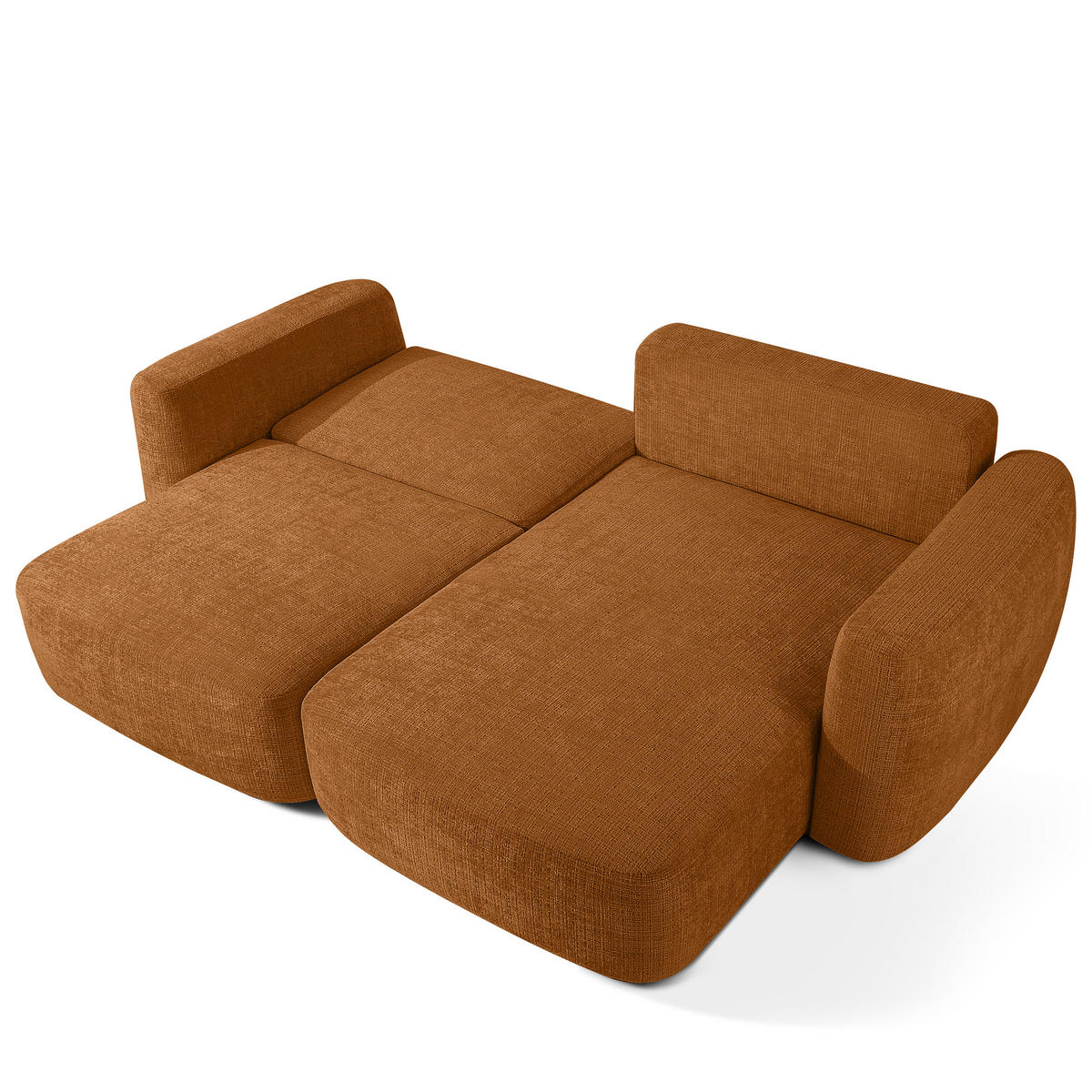 SITZGARNITUR ELOSA - Rot, Holz/Textil (245/85/165cm) - KONSIMO®