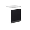 FRONTBLENDE Fame-Line, Schwarz gestreift, 60 cm, AP Marmor - Anthrazit/Schwarz, Holzwerkstoff (60/67.4/1.6cm) - Vicco