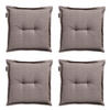 SITZKISSEN Basic 50/50 cm 4er-Set - Braun, Textil (50/5/50cm) - Madison