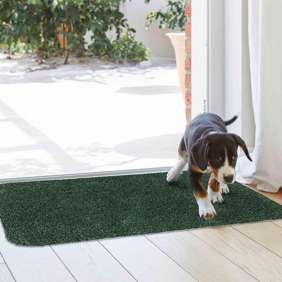 FUSSMATTE WASCHBAR ENTRA - Grün, Textil (90/150cm) - Astra