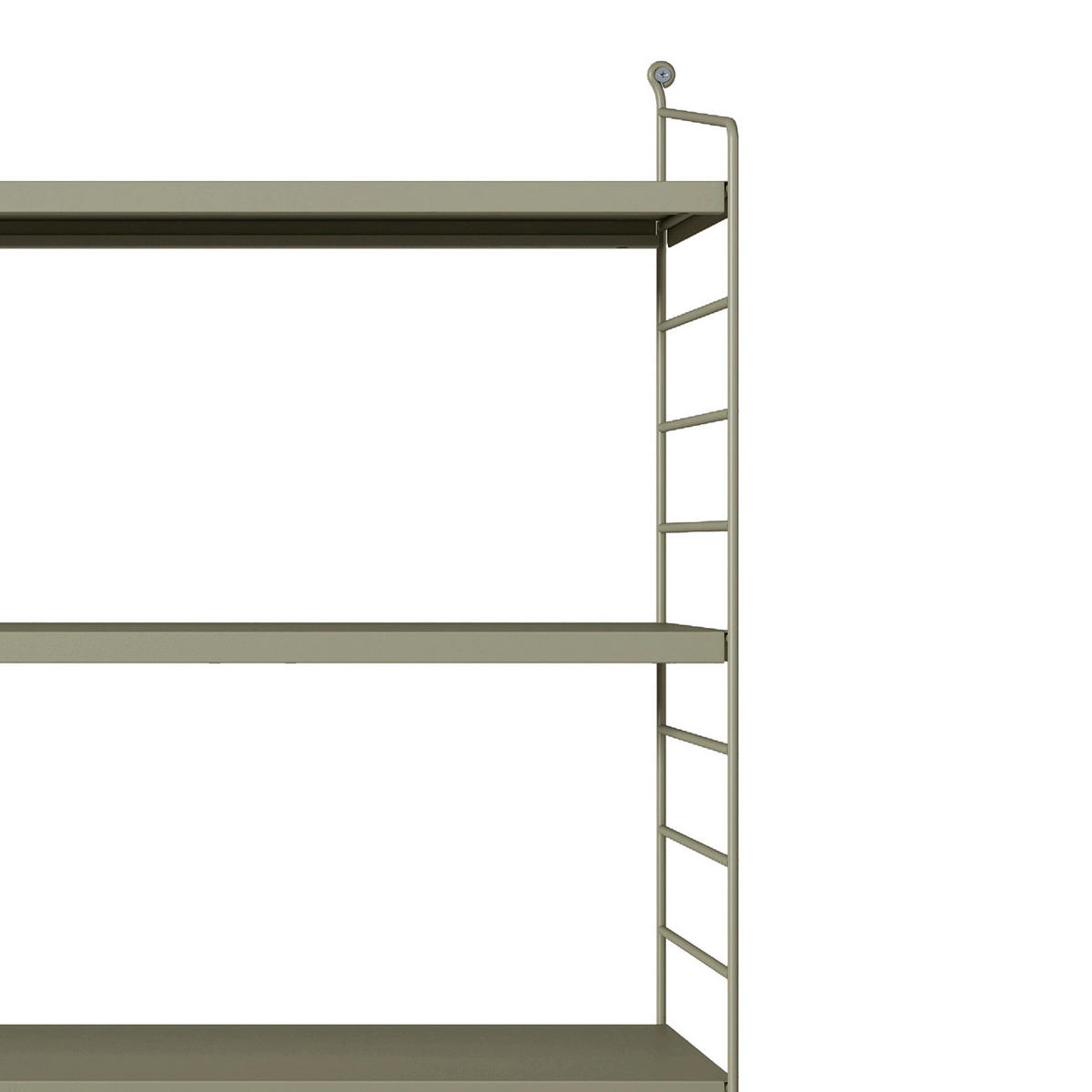 SADA NÁSTĚNNÝCH POLIC 2 KS Strängnäs - šedohnědá, kov (60/50/15cm) - [en.casa]