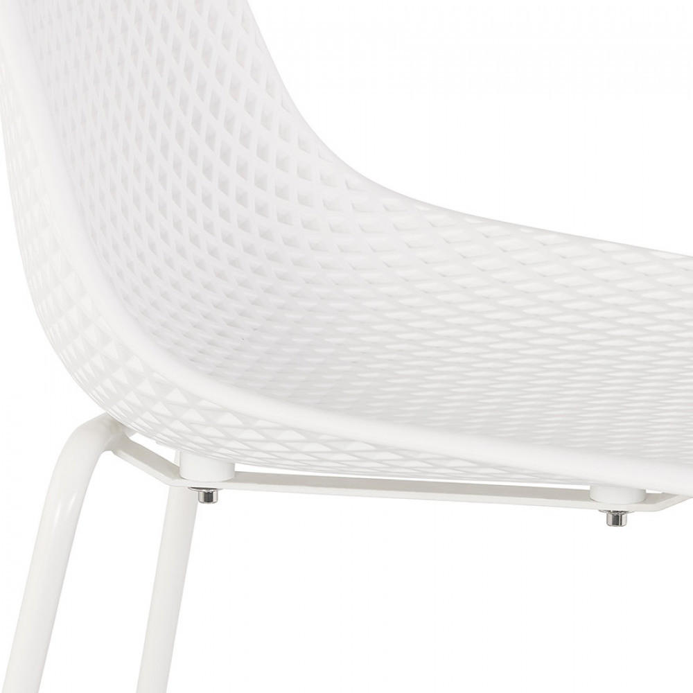 BARHOCKER Weiß 48.5x96x47cm - Weiß, Kunststoff (48.5/96/47cm) - AlterEgo