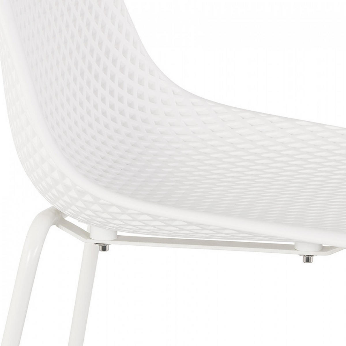 BARHOCKER Weiß 48.5x96x47cm - Weiß, Kunststoff (48.5/96/47cm) - AlterEgo