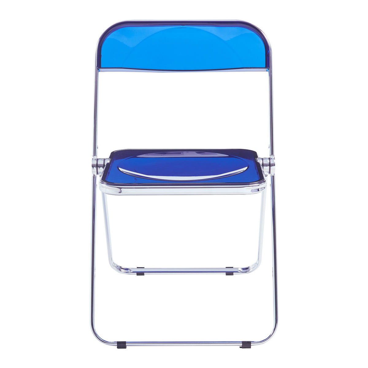 KLAPPSTUHL-SET Pornainen 2 TLG. - Dunkelblau, Kunststoff/Metall (46/74/47cm) - [en.casa]