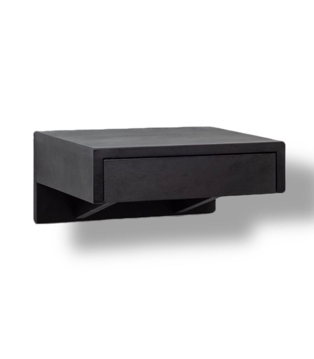 NACHTTISCH Bo 2er Set, schwarze Birke, 30/40/18 cm - Schwarz, Holz (40/18/30cm) - WOODEK