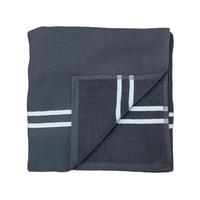 HAMAMTUCH mit Frotteefutter Waffle Anthrazit 90x170 355g/m² - Grau, Textil (90/170cm) - LE COMPTOIR DE LA PLAGE