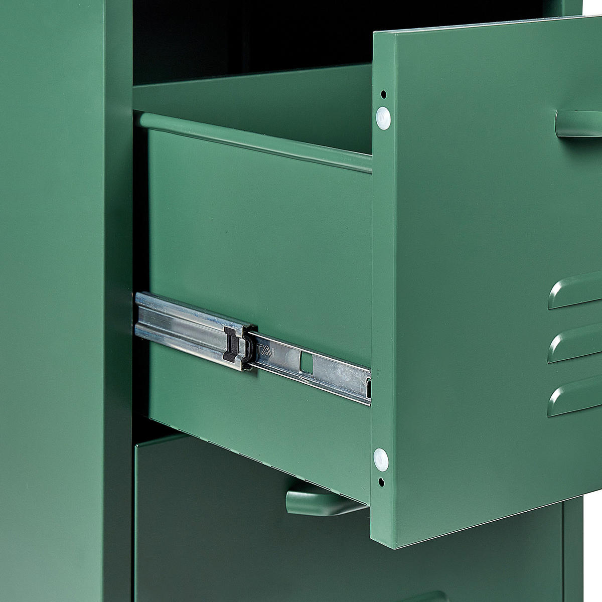 AKTENSCHRANK Grün Wostok - Grün, Metall (43/103/40cm) - Beliani