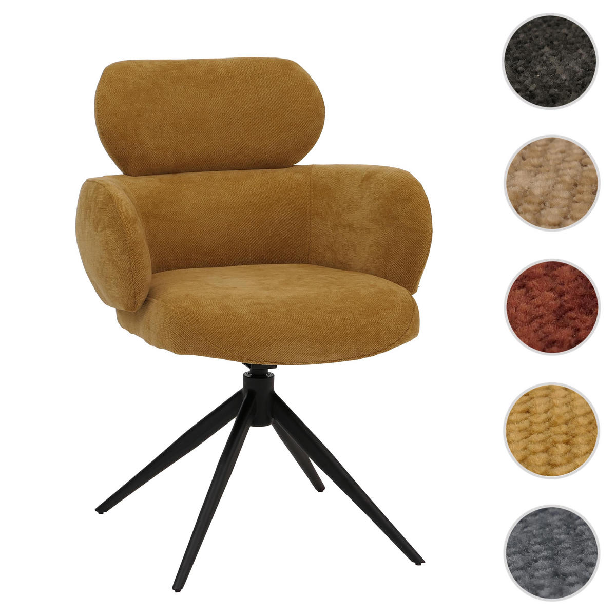 ESSZIMMERSTUHL Gelb - Gelb, Textil (61/86/69cm) - MCW