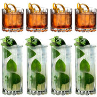 WHISKYGLAS Drink Specific Glassware Rocks und Highball Set, 8-tlg., Trinkglas - Transparent, Glas (0.4L) - Riedel