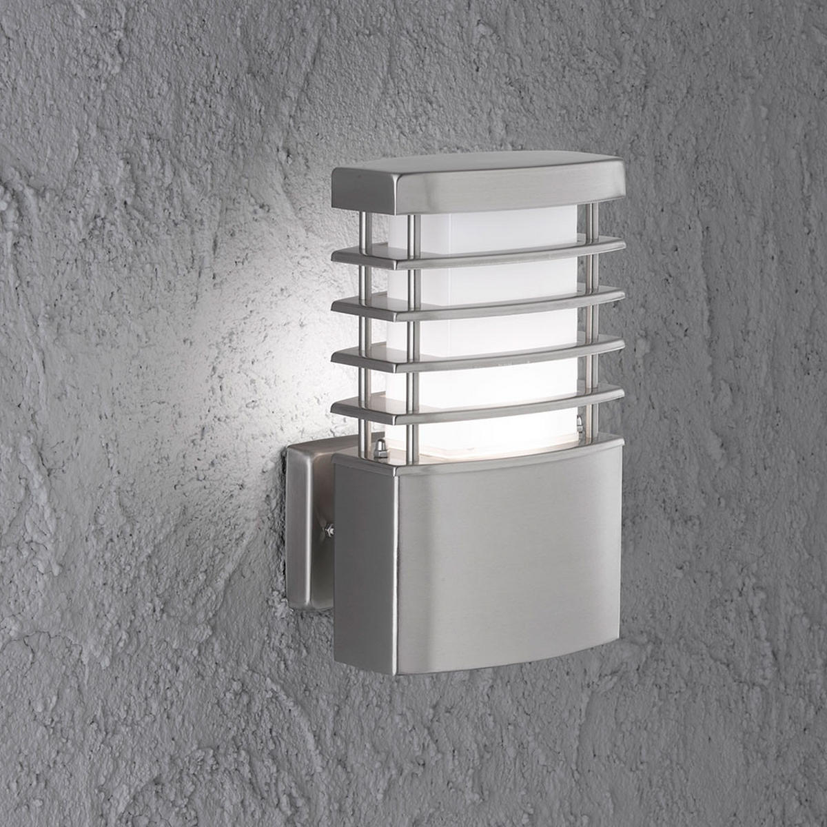 LED AUSSENLEUCHTE CHESTA Edelstahl Silber - Silberfarben, Metall (13.4/14.2/23cm) - Wofi