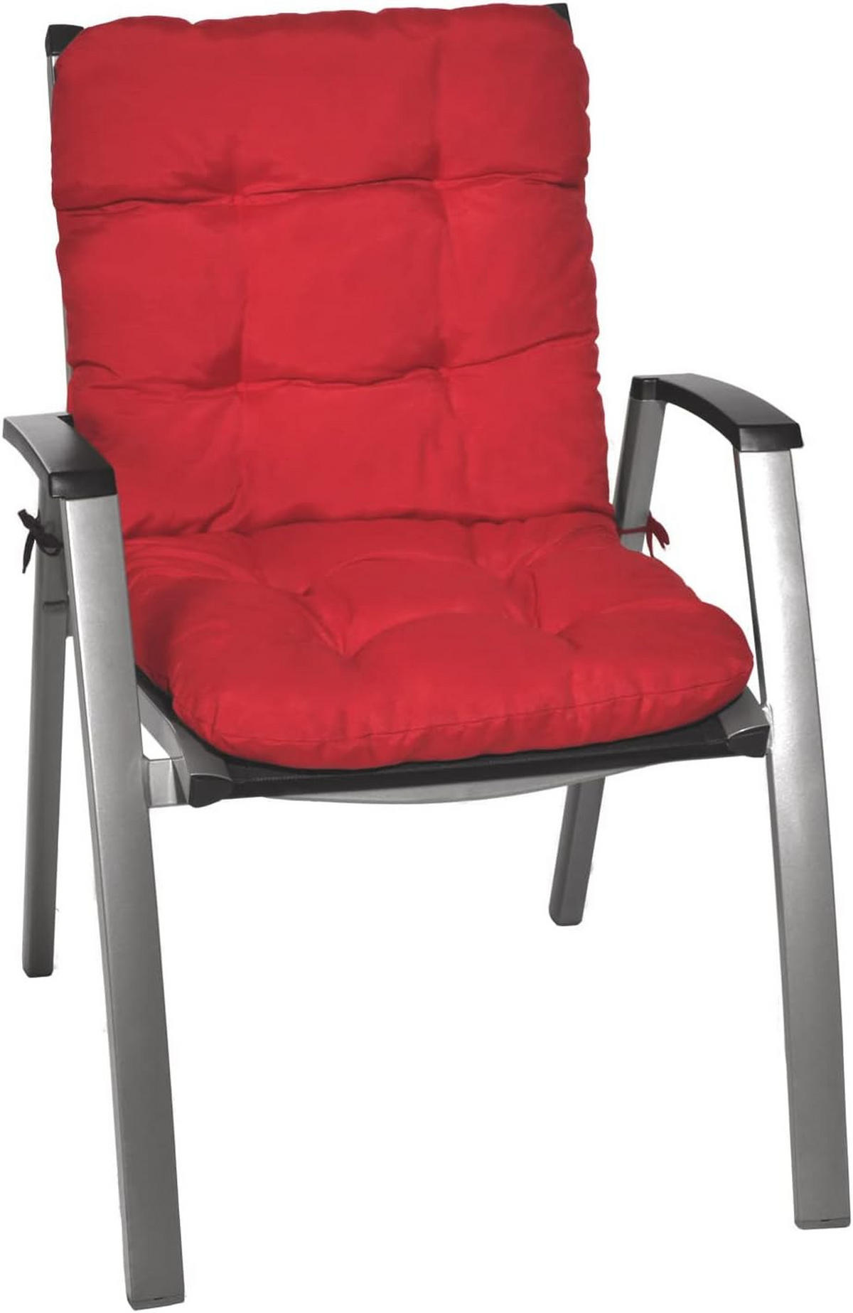 NIEDERLEHNERAUFLAGE Flair NL 100/50/8cm Rot - Rot, Textil (50/8/100cm) - Beautissu 