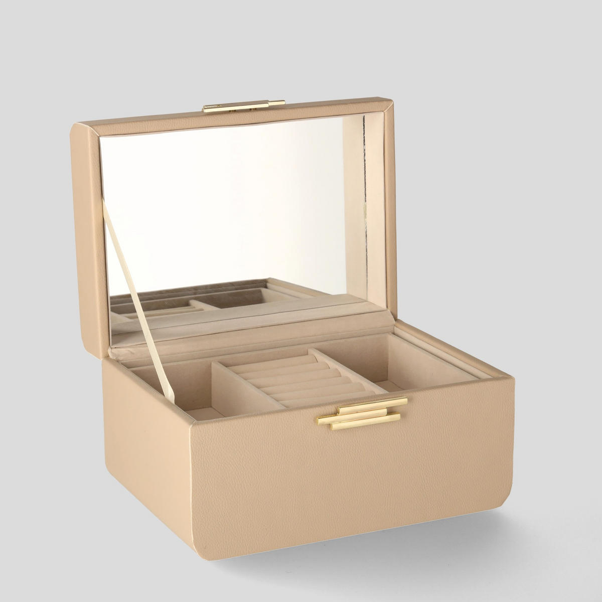 SCHMUCKKÄSTCHEN Correna - Beige, Kunststoff (23/13.5/16cm) - home&you