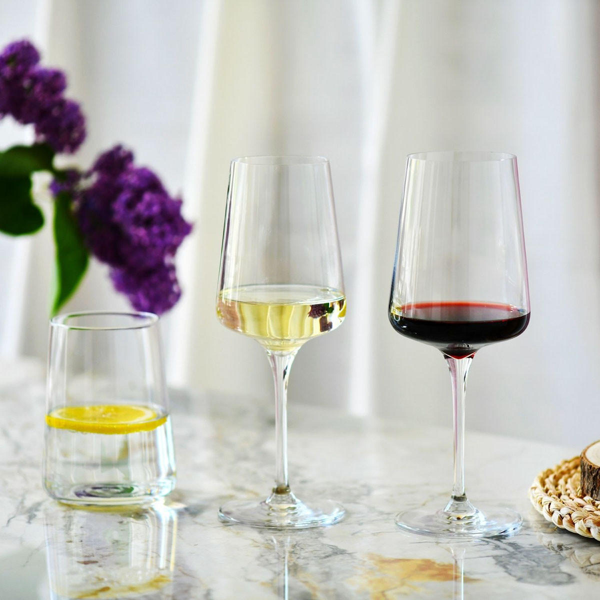 WEISSWEINGLÄSER 6er-Set 400 ML - Transparent, Glas (0.4L) - Krosno Glass