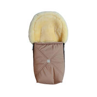 LAMMFELL-BABYSCHALENFUSSSACK Emmy, sand - Beige, Fell (37/10/80cm) - Kaiserbaby