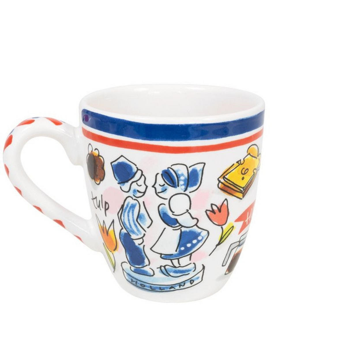 MINI-BECHER Holland in Bunt - 200 ml - Multicolor, Keramik (0.2L) - Blond Amsterdam