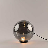 TISCHLAMPE Orb Rauch Ø 30cm - Anthrazit, Glas (30/30cm) - s.luce