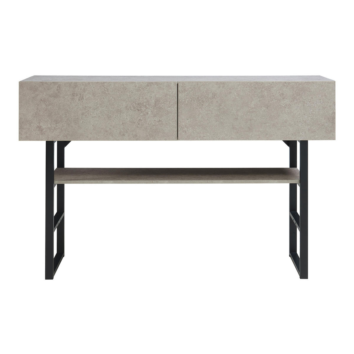 KONSOLENTISCH Varberg - Grau, Holzwerkstoff/Metall (30/120/75cm) - [en.casa]