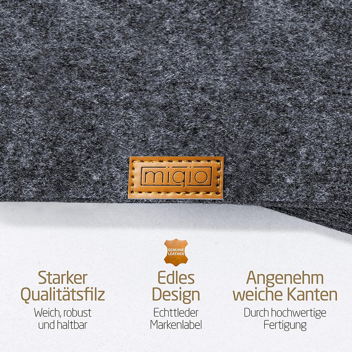 TISCHSETS Glasuntersetzer 12er-Set - Dunkelgrau, Textil (44/29/3cm) - Miqio Design