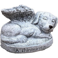 STEINFIGUR Hund frostfest a Shining Star frostfest massiv Grabstein - Grau, Stein (6/8/6cm) - stoneandstyle