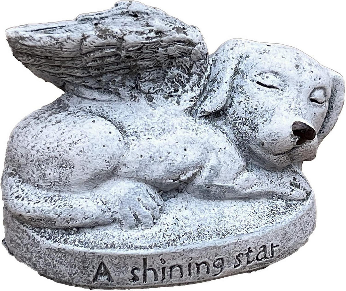 STEINFIGUR Hund frostfest a Shining Star frostfest massiv Grabstein - Grau, Stein (6/8/6cm) - stoneandstyle