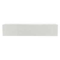 TV-WANDELEMENT Horizontal Wei? Gl?nzend ETERNEL - Weiß, Holz (29.5/28/137.5cm) - Miliboo
