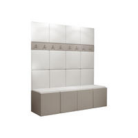 GARDEROBEN-SET Orion V - Kaschmir/Weiß, Holzwerkstoff/Kunststoff (168/186/46cm) - MIRJAN24