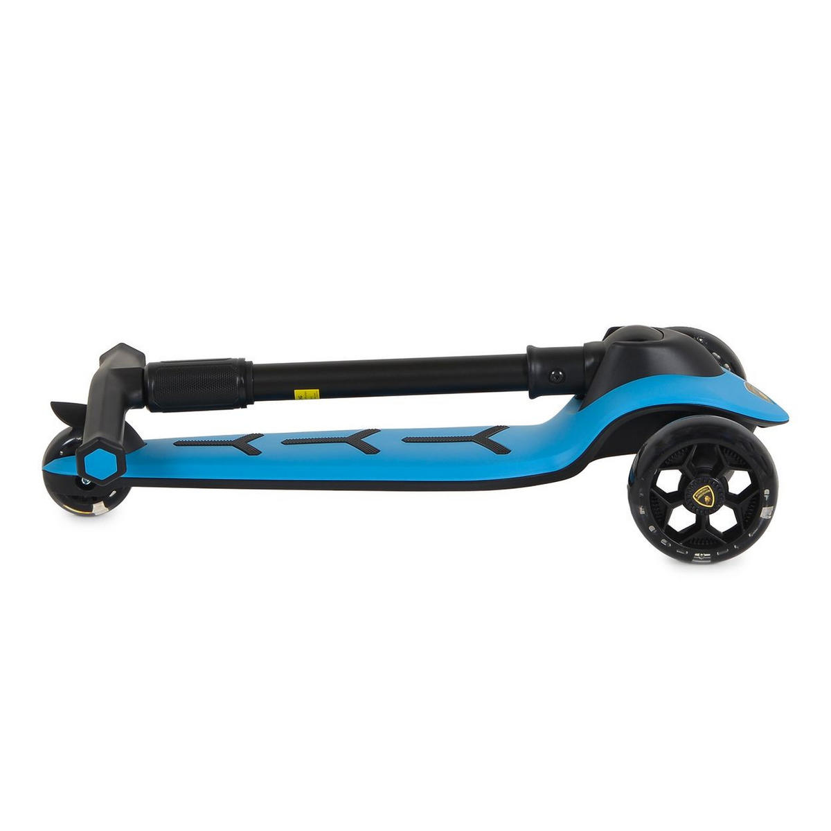 KINDERROLLER Lamborghini Pro blau 3 PU-Räder, ABEC-7, LED-Licht, Schwerkraftlenkung, Hinterradbremse - Blau, Metall (64/32/66cm) - Moni