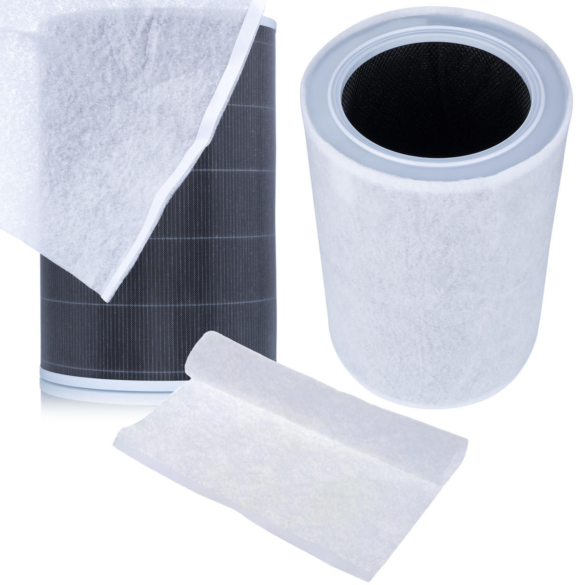 FILTER 2/2S/2C/2H/3H/3C Pro MAX 2-in-1 Set, HEPA EPA E11, 360° Filter, Aktivkohle Kokos, RFID, 6x G4 700 x 300 x 15 mm - Multicolor, Kunststoff/Metall (23/29/20cm)
