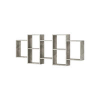 WANDREGAL Trio Beton 160,5 / 18 / 65cm - Grau, Holz/Holzwerkstoff (161/65/18cm) - Feldmann-Wohnen