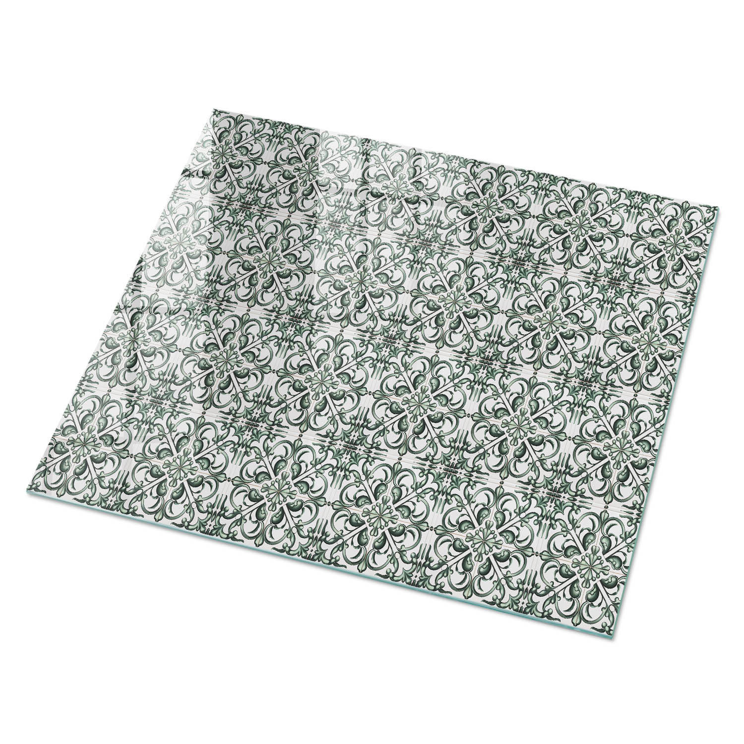 GLASPLATTE 80x60 cm – Klassische Muster - Gelb, Glas (0.4/80/60cm) - ArtPrintCave