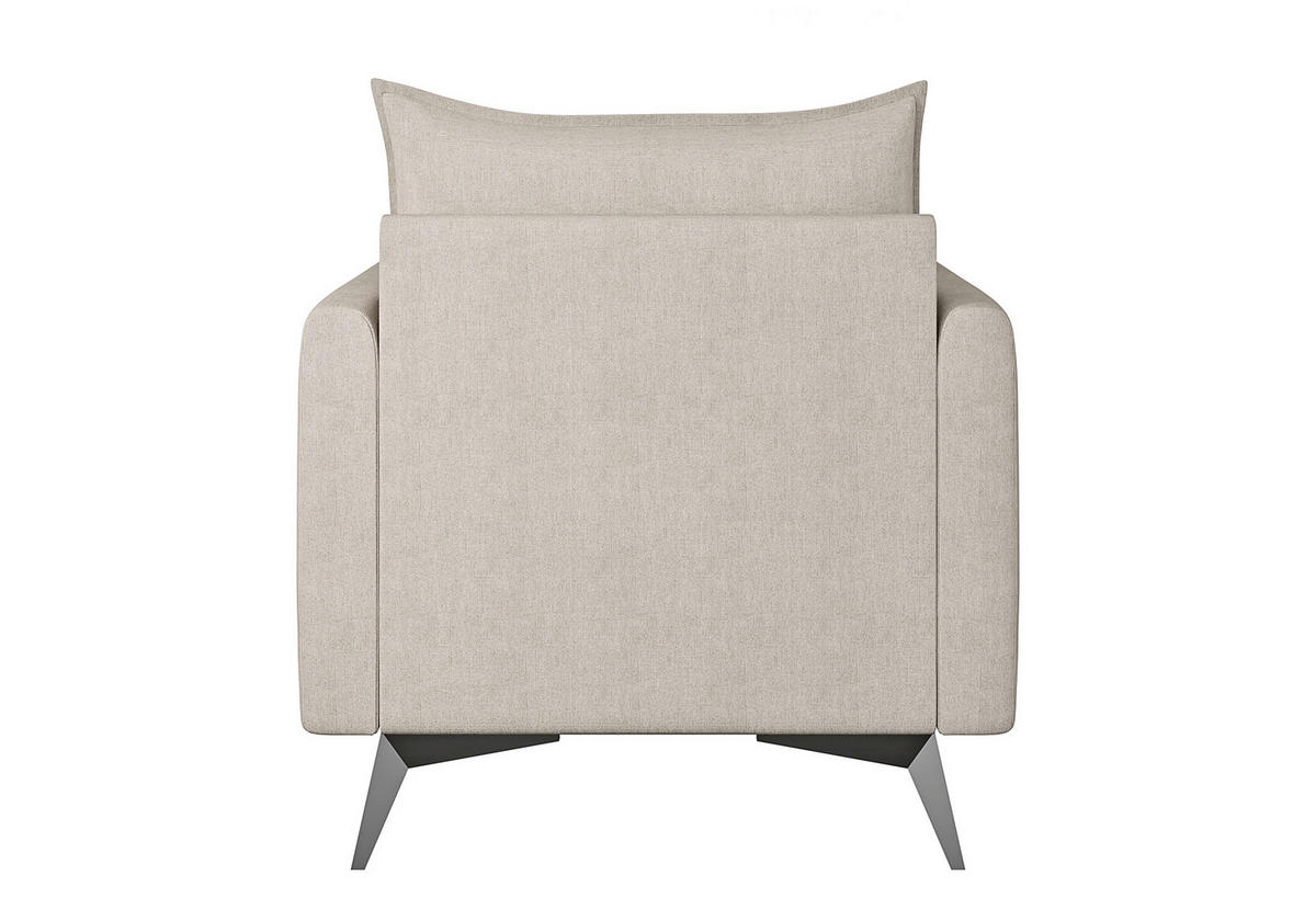 SESSEL Pulse Beige Luxusmicrofaser - Ecru/Beige, Holz/Textil (74/86/31cm) - S-Style Möbel