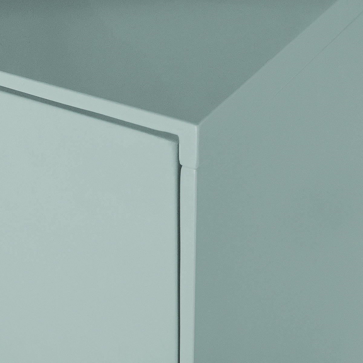 SCHUHKOMMODE mit 2 Türen - Eichefarben/Mintgrün, Holzwerkstoff (110/132/38cm) - home24