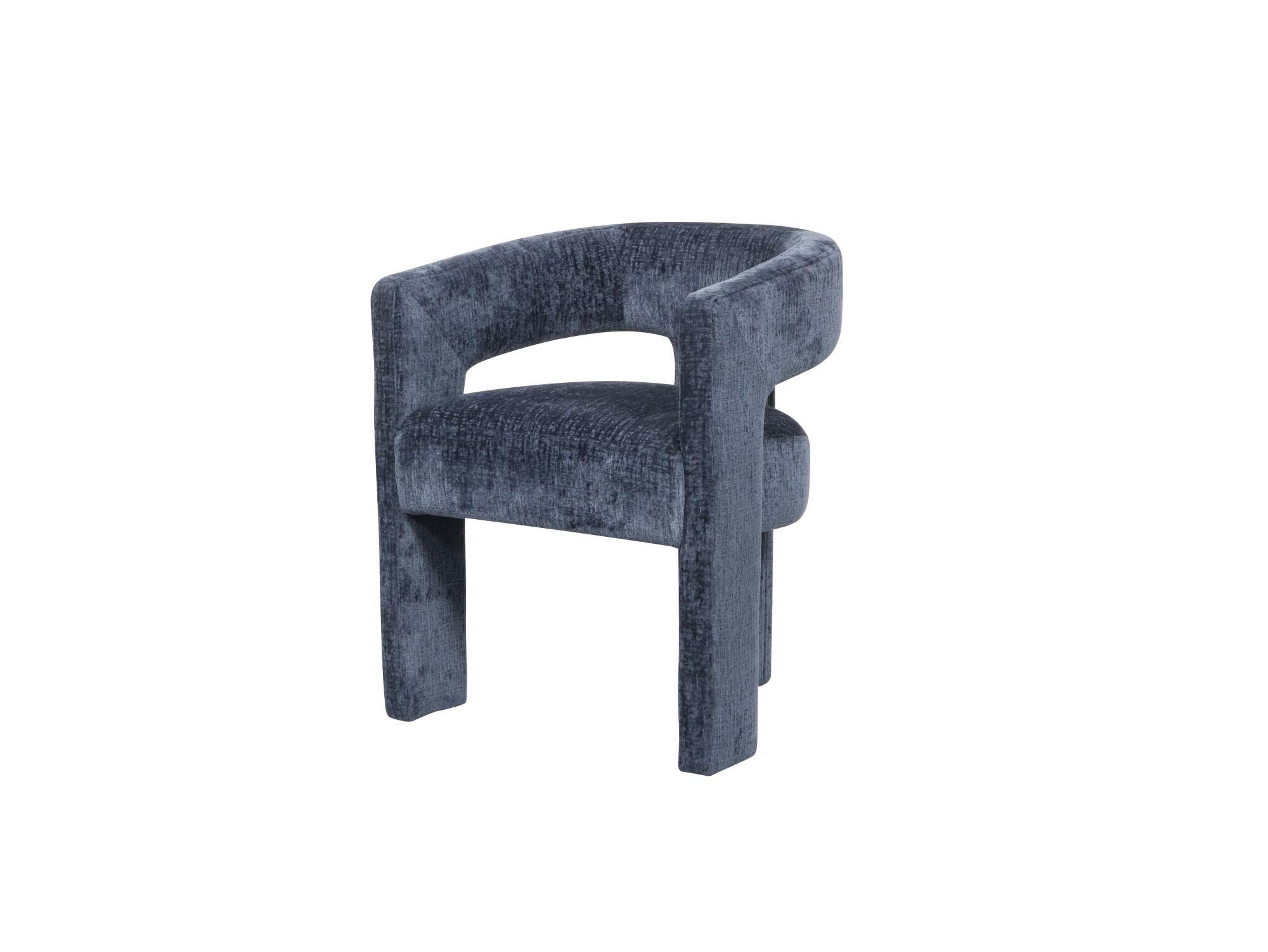 ESSZIMMERSTUHL LEITH Blau 62x58x75 cm - Blau, Textil (62/75/58cm) - FURNLUX