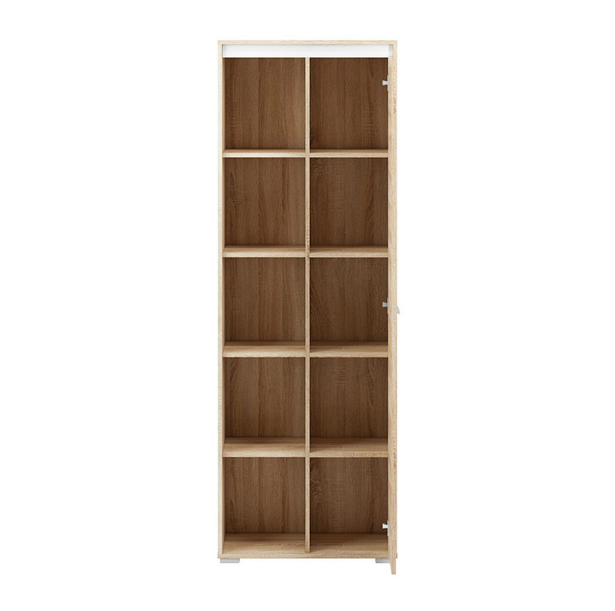 STAURAUMSCHRANK Avo Eiche Sonoma, Absetzung austauschbar 69 / 34 / 200cm - Braun/Sonoma Eiche, Holz/Holzwerkstoff (69/200/34cm) - Feldmann-Wohnen