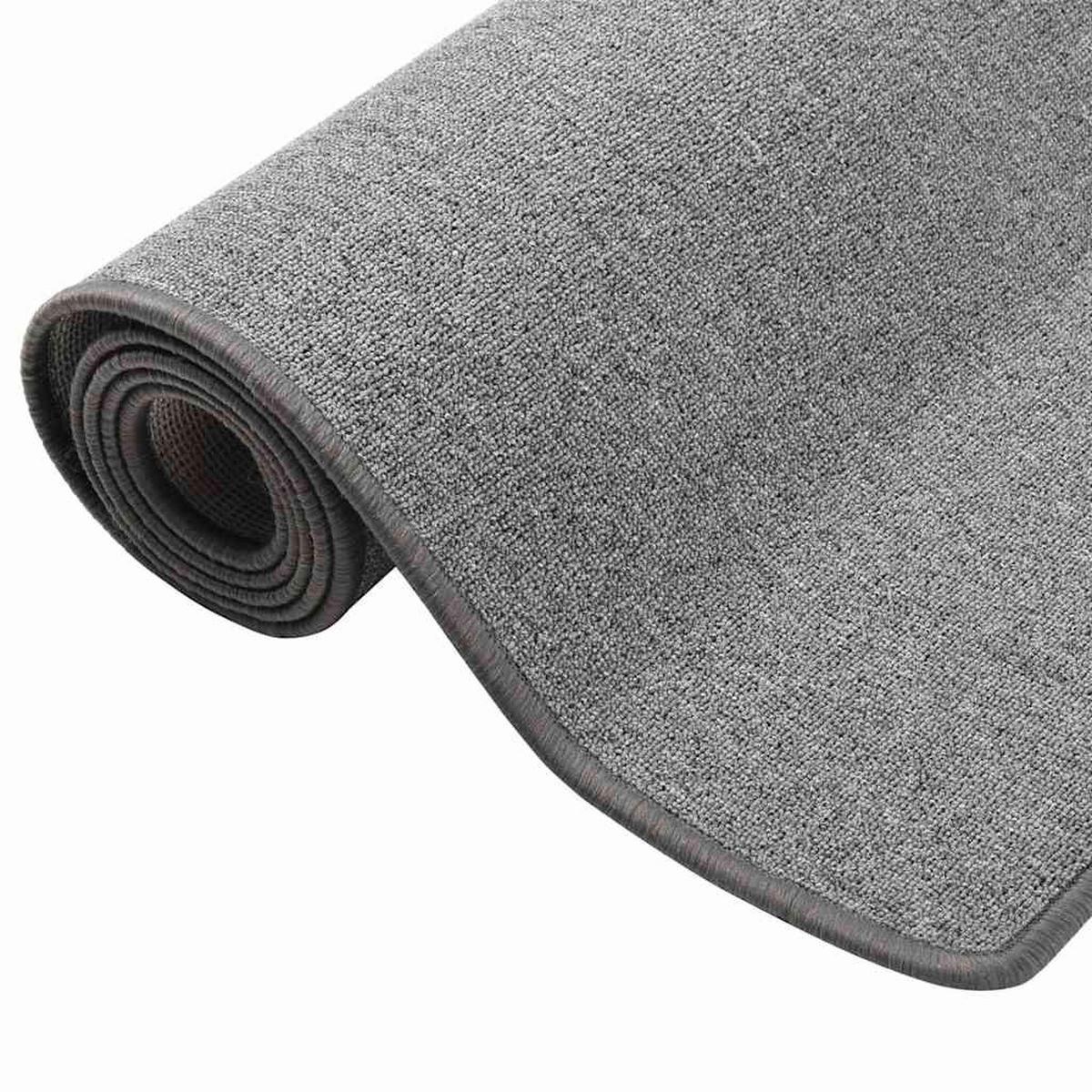 TEPPICHLÄUFER Dunkelgrau 50/150 Cm - Grau, Kunststoff (150/50cm) - vidaXL
