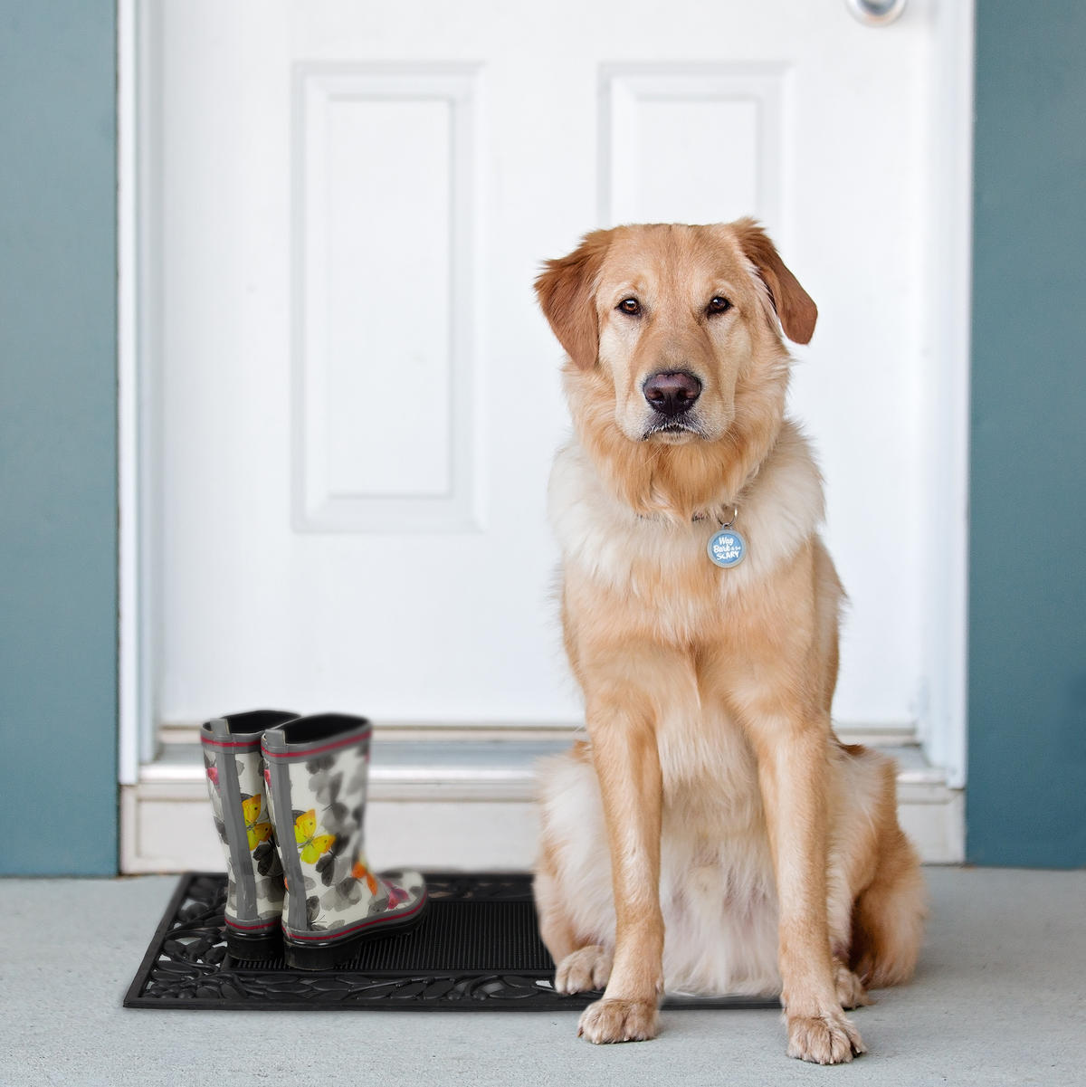 FUßMATTE - Schwarz, Kunststoff (75/45cm) - Relaxdays