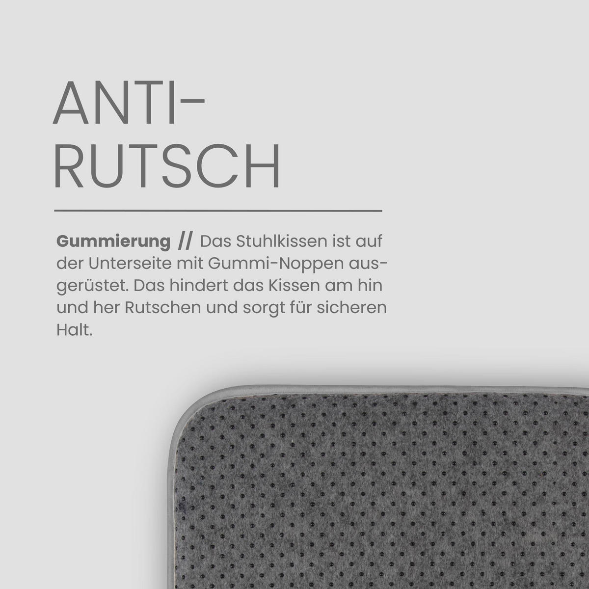 SITZKISSEN 38x38 cm Hellgrau 2er-Pack - Hellgrau, Kunststoff (38/38cm)